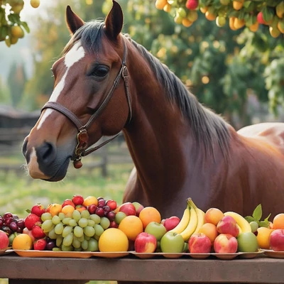 Zöldségek és gyümölcsök lovaknak